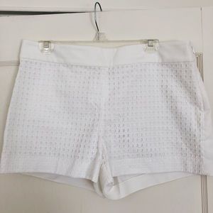 JCrew White Dress Shorts